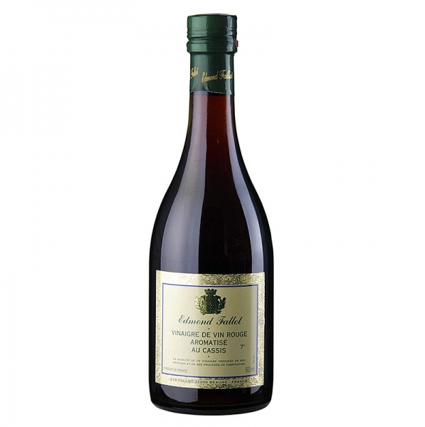 Rotwein-Essig, schwarze Johannisbeere, Fallot, 500 ml