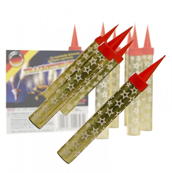 Tischfeuerwerk Traumsterne, Brenndauer ca. 30 Sekunden, 12 St