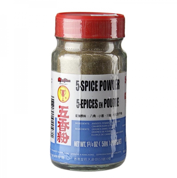 Five Spice Pulver, mit Anis, Fenchel, Pfeffer, Ingwer und Zimt, 50g