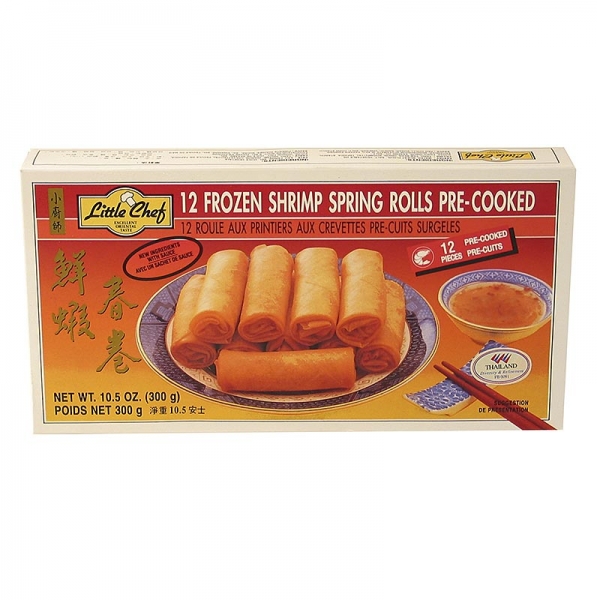 Mini-Frühlingsrollen "Shrimps", mit Garnelen und Gemüse, TK, 300g, 12 x 25g