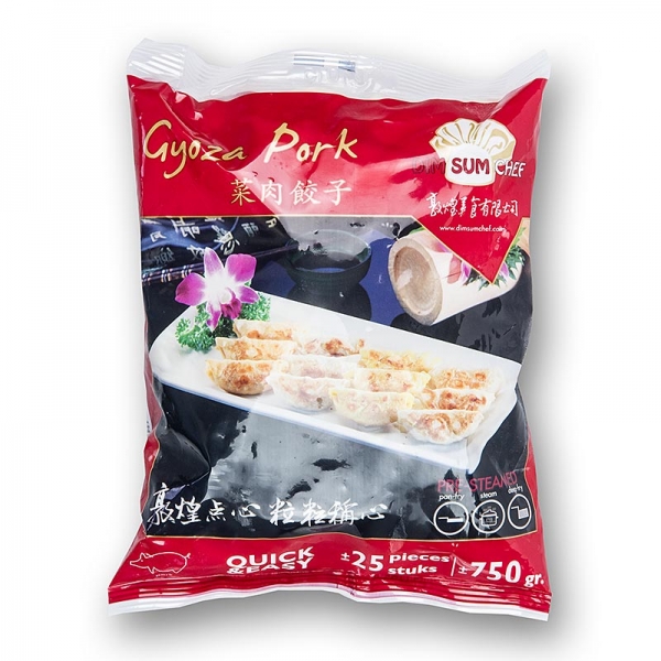 Wan Tan - Gyoza Teigtaschen mit Schweinefleischfüllung, TK, 750g, 25 x 30g