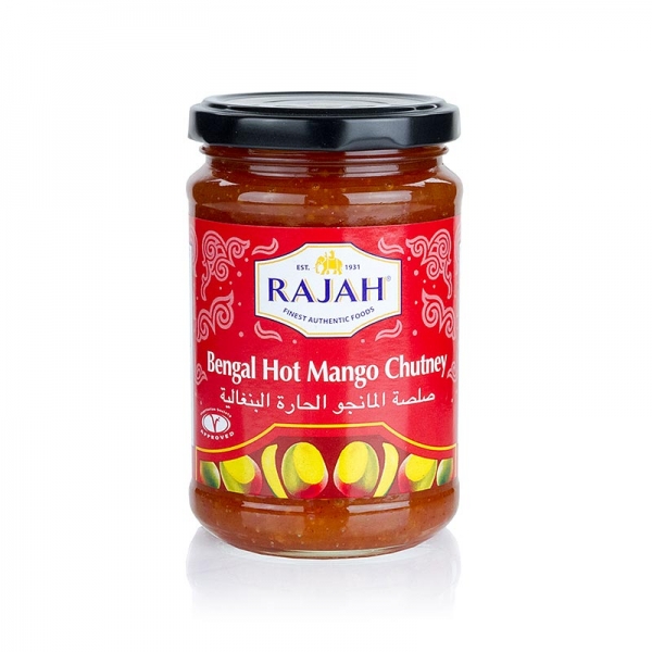 Mango Chutney, hot/ scharf, von Rajah, 340g