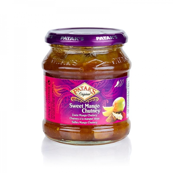Mango Chutney Sweet, mild, von Patak´s, 340g