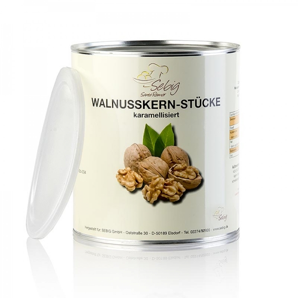 Walnusskern-Stücke, karamelisiert, 500g