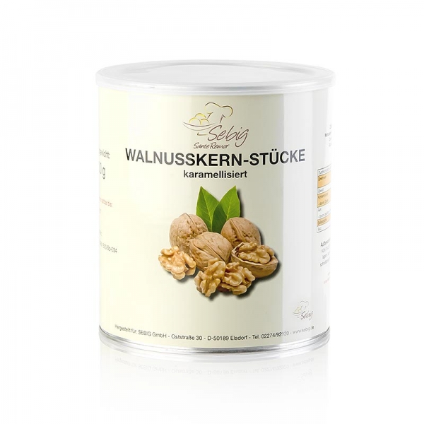 Walnusskern-Stücke, karamelisiert, 500g