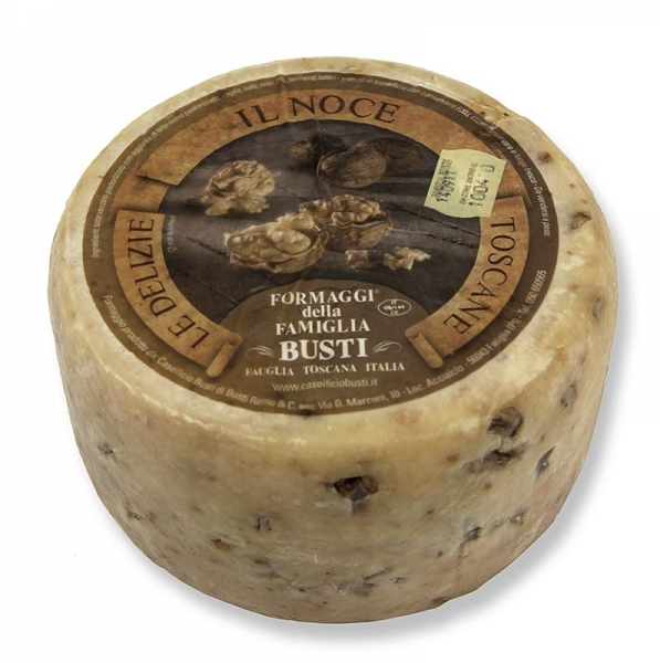 Pecorino Noce, Schafskäse mit Walnüssen, mind. 1 Monat alt, ca.800g