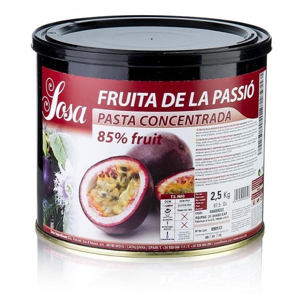 Paste - Passionsfrucht, 2,5 kg