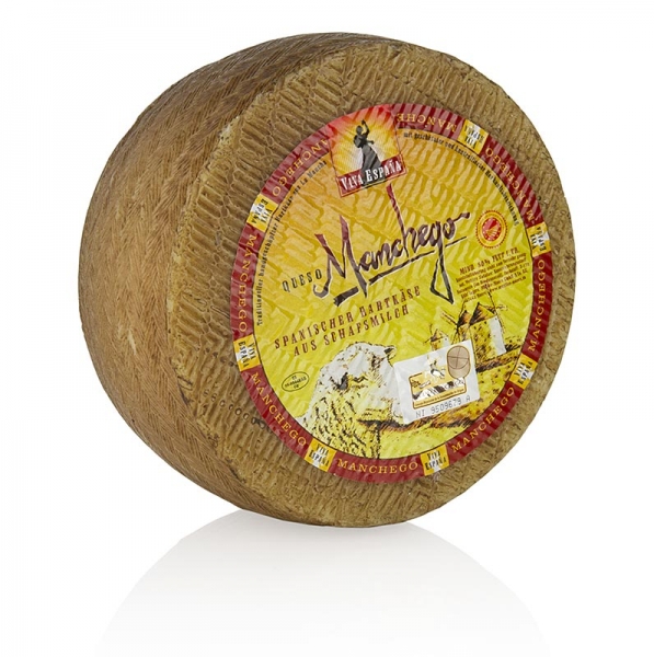 Manchego Käse Viva España, 6 Monate gereift, ganzer Laib, D.O.P., ca.2,8 kg