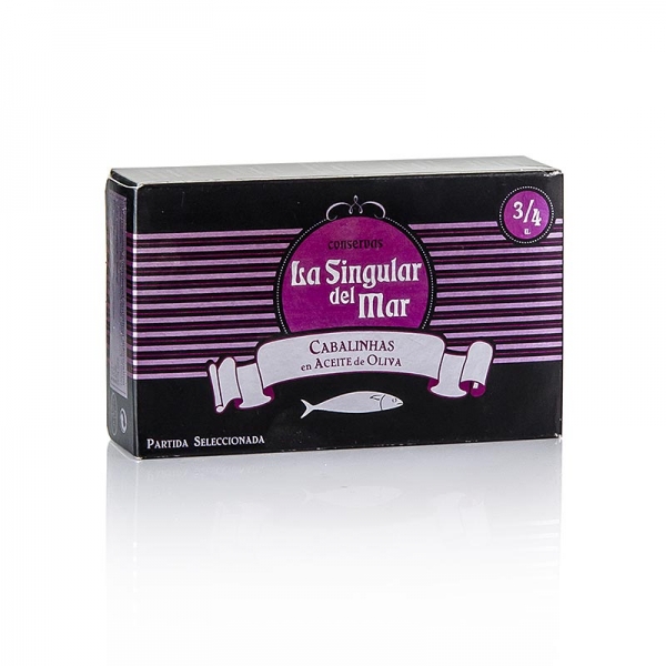 Makrelen, ganz klein "Caballitas" in Olivenöl, Spanien, 120g