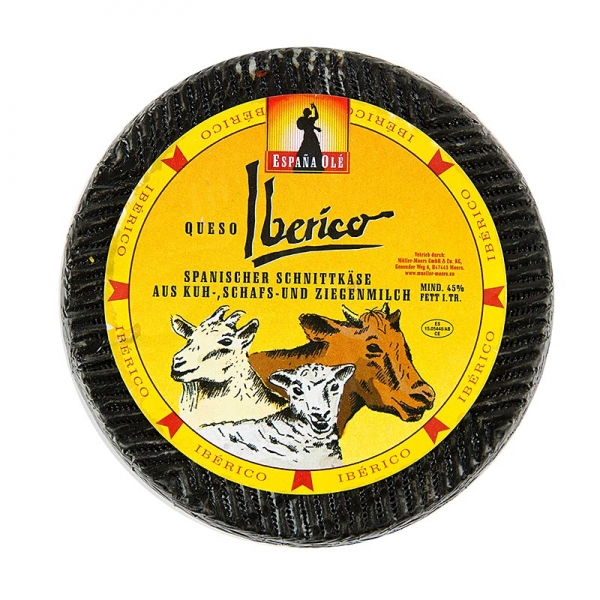 Iberico Käse - spanischer Ziege-Schaf-Kuhmilch Käse, 35 Tage gereift, Laib, ca.1.000g