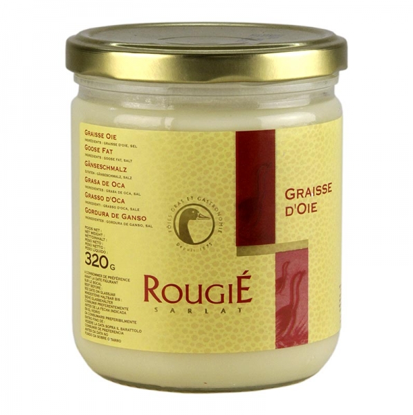 Gänseschmalz, leicht gesalzen, Rougié, 320g