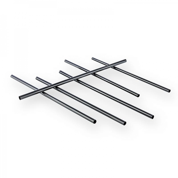 Cocktail Trinkhalme Jumbo, schwarz, ø 8mm, 25cm lang, 500 St