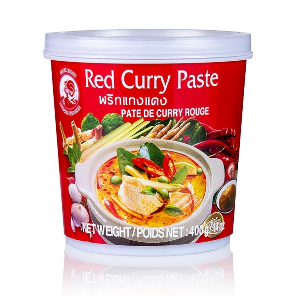 Curry Paste, rot, Cock Brand, 400g