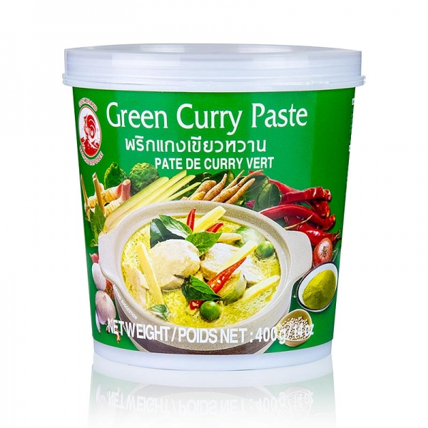 Curry Paste, grün, Cock Brand, 400g
