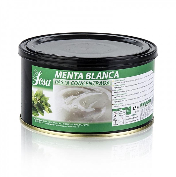 Paste - Minz, weiß, aromatisiert, 1,5 kg