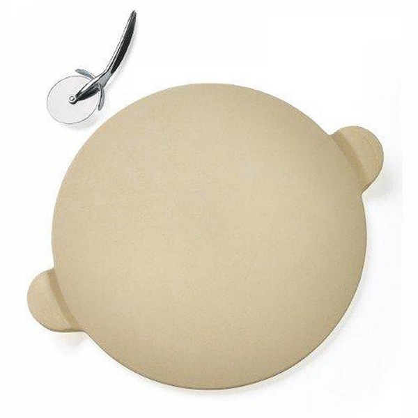 Grillzubehör - PRO Pizza-Stein und Pizzaschneider, 1 St