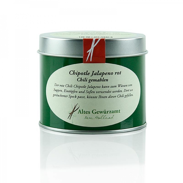 Chili Chipotle Jalapeno, rot, gemahlen, Altes Gewürzamt, 80g