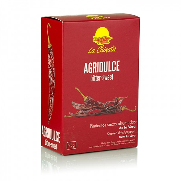 Getrocknete Paprikas, geräuchert, bittersüß, ca. 5-7 St., La Chinata, 25g