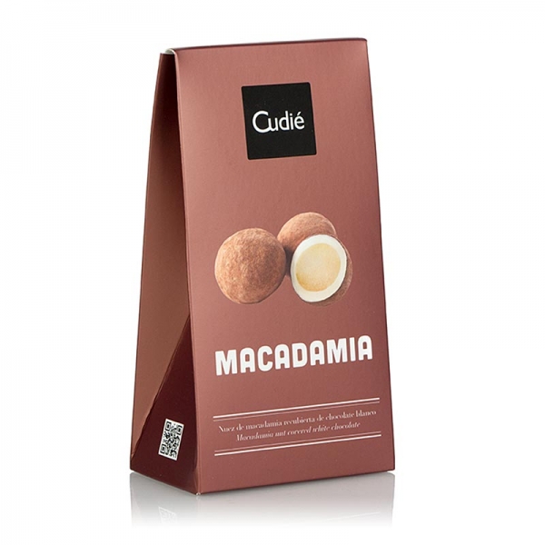 Catanies, karam. Macadamia in weißer Schokolade, Cudie, 80g