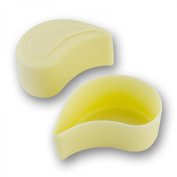 Schokoladen- Form "Tropfen" Weiß, 75x45x35mm, Michel Cluizel, 576g, 32 St