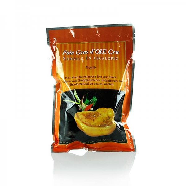 Entenstopfleber, 20 kleine Scheiben á ca. 50g, Osteuropa, Masse, TK, ca.1.000g