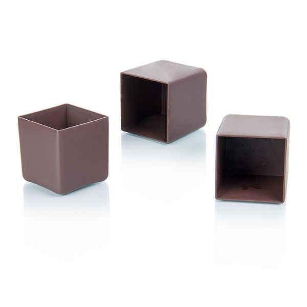 Schokoladenform "Würfel", dunkel, 41x41mm, Michel Cluizel (23130), 600g, 40 St