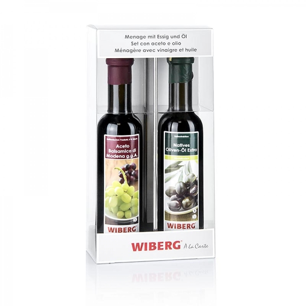 Wiberg Essig Öl Menage, für 2 x 0,25 l, 2 St