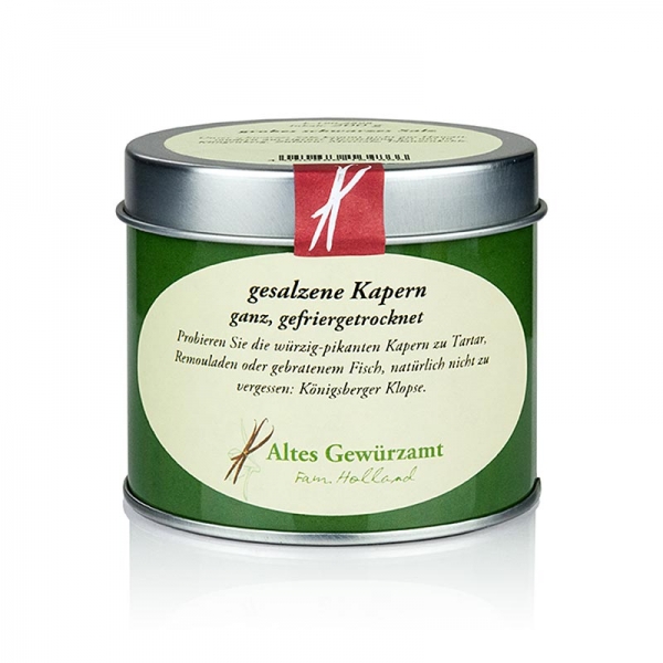 Kapern ganz, gesalzen, gefriergetrocknet, Altes Gewürzamt, 40g