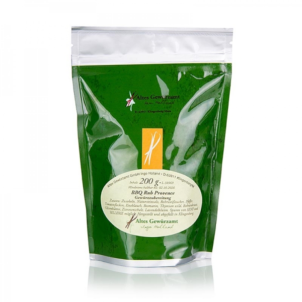 BBQ Rub Provence, Gewürzzubereitung, Altes Gewürzamt, 200g