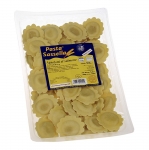 Frische Agnolotti mit Lachs-Füllung, rund und hell, Sassella, 500g